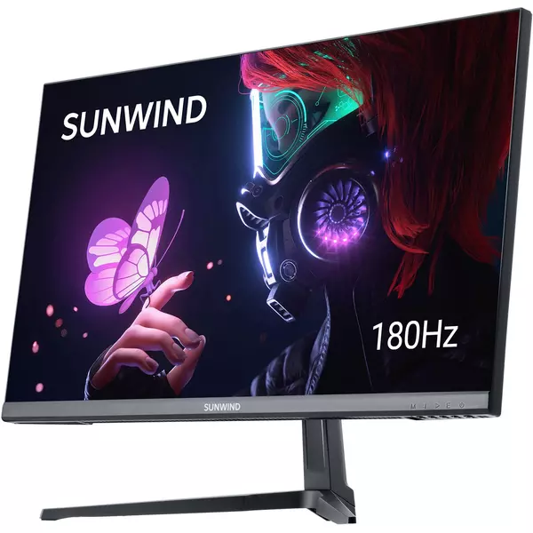 Купить ЖК-монитор SunWind SM-25FI401 24.5" IPS LED 3ms 16:9 HDMI матовая 250cd 178гр/178гр 1920x1080 180Hz G-Sync FreeSync DP FHD 3.3кг черный [SM25SG01], изображение 4 в компании Зеон