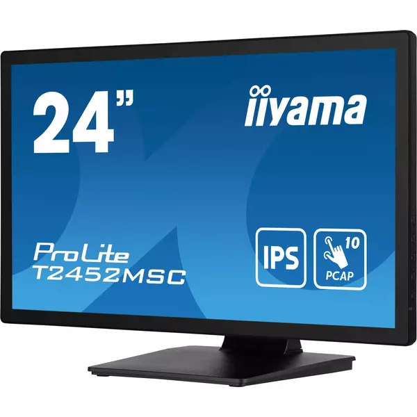 Купить ЖК-монитор Iiyama ProLite T2452MSC-B1 23.8" IPS LED 14ms 16:9 HDMI M/M матовая 400cd 178гр/178гр 1920x1080 60Hz DP FHD USB Touch 5.6кг черный, изображение 4 в компании Зеон