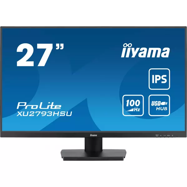 Купить ЖК-монитор Iiyama ProLite XU2793HSU-B6 27" IPS LED 1ms 16:9 HDMI M/M матовая 250cd 178гр/178гр 1920x1080 100Hz DP FHD USB 3.8кг черный, изображение 2 в компании Зеон