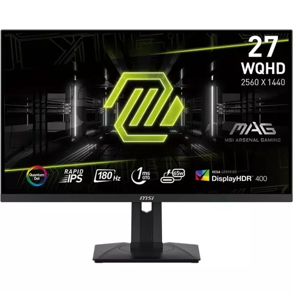 Купить ЖК-монитор MSI Mag 274QRF QD E2 27" IPS LED 16:9 HDMI полуматовая HAS Piv 1000:1 400cd 178гр/178гр 2560x1440 180Hz DP Quad 2K (1440p) USB 6.05кг черный [9S6-3CC29H-276] в компании Зеон