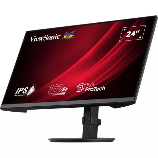 Купить ЖК-монитор Viewsonic VA2408-HDJ 23.8" IPS LED 16:9 HDMI матовая HAS Piv 250cd 178гр/178гр 1920x1080 100Hz VGA DP FHD 5.2кг черный в компании Зеон