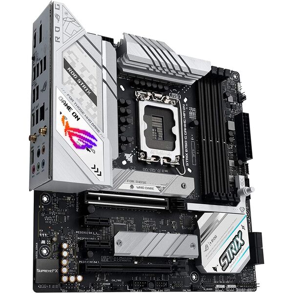 Купить Материнская плата Asus ROG STRIX B760-G GAMING WIFI D4 LGA1700 Intel B760 4xDDR4 mATX AC97 8ch(7.1) 2.5Gg RAID+HDMI+DP, изображение 2 в компании Зеон