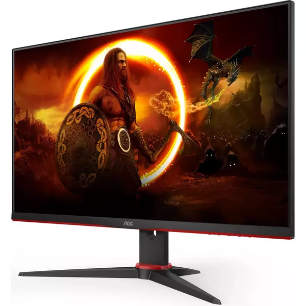 Купить ЖК-монитор AOC 24G2SPAE 23.8" IPS LED 1ms 16:9 HDMI M/M матовая 250cd 178гр/178гр 1920x1080 165Hz FreeSync Premium VGA DP FHD 3.75кг черный/красный, изображение 3 в компании Зеон