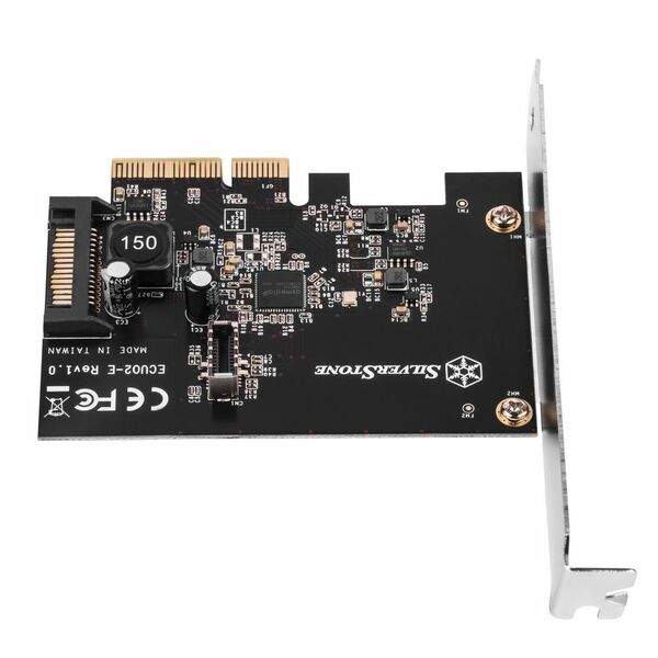 Купить Контроллер SilverStone SST-ECU02-E PCI Express card USB 3.2 Gen 2 internal 20 pin Key-A connector [G56ECU02E000010], изображение 2 в компании Зеон