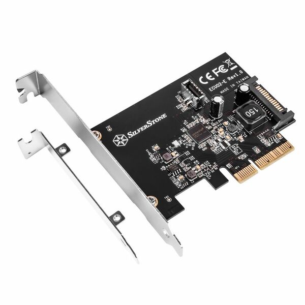 Купить Контроллер SilverStone SST-ECU02-E PCI Express card USB 3.2 Gen 2 internal 20 pin Key-A connector [G56ECU02E000010], изображение 5 в компании Зеон