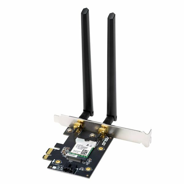 Купить Сетевой адаптер Wi-Fi + Bluetooth Asus PCE-AXE5400 PCI Express x1, 2 внешние съемные антенны в компании Зеон