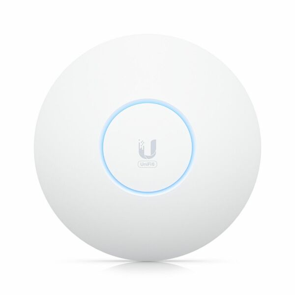 Купить Точка доступа Wi-Fi Ubiquiti U6-Enterprise UniFi 6 AP, 2.4+5 ГГц, Wi-Fi 6E, 4х4 MU-MIMO, 802.3at, 1х 2.5G RJ45 в компании Зеон