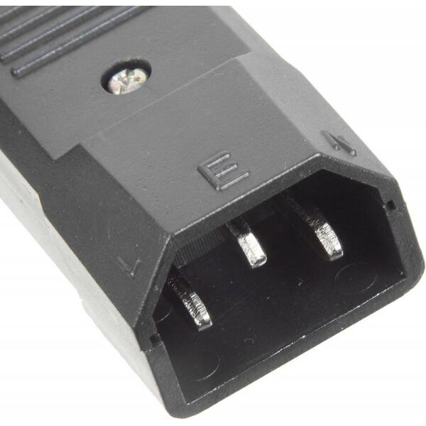 Купить Вилка Lanmaster LAN-IEC-320-C14 IEC 60320 C14 10A 250V black, изображение 4 в компании Зеон