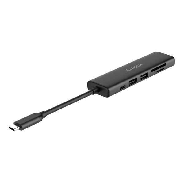 Купить Разветвитель A4-Tech DST-60C 2 порта USB-C, серый, изображение 8 в компании Зеон