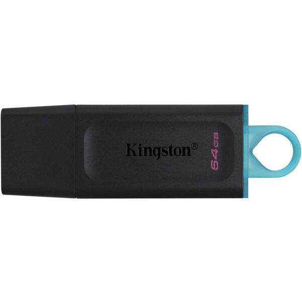 Купить Флеш-диск Kingston DataTraveler Exodia 64Gb USB3.2 черный/голубой [DTX/64GB] в компании Зеон