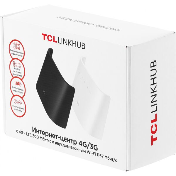 Купить Интернет-центр TCL Linkhub HH63 100/1000/10000BASE-T/3G/4G/4G+ cat.6 черный [HH63V1-2ALCRU1-1], изображение 13 в компании Зеон