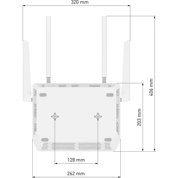 Купить Роутер беспроводной Keenetic Peak KN-2710 + KN-3311X2 AC2600 10/100/1000BASE-TX/SFP/4g ready серый, изображение 17 в компании Зеон