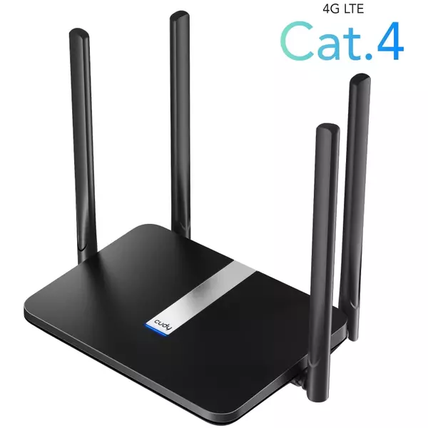 Купить Роутер беспроводной Cudy LT500 AC1200 10/100BASE-TX/4G cat.4 черный, изображение 4 в компании Зеон