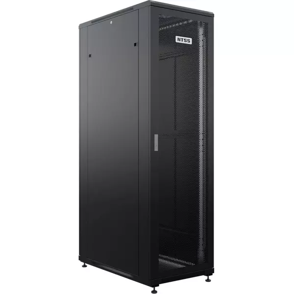 Купить Шкаф серверный Премиум напольный NTSS NTSS-R42U80100PD/PDD-BL 42U 800x1000мм пер.дв.перфор. металл 900кг серый 910мм 160кг 1987мм IP20 сталь, изображение 3 в компании Зеон