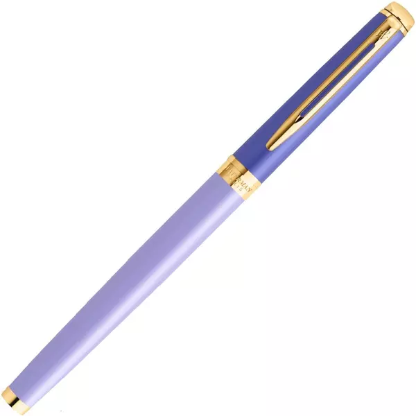 Купить Ручка перьевая Waterman Hemisphere Colour Blocking Purple GT сталь нержавеющая/позолота [2179900], изображение 3 в компании Зеон