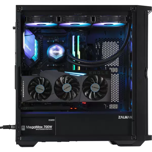 Купить Корпус Zalman Z10 PLUS черный без БП ATX 10x120mm 4x140mm 2xUSB3.0 audio bott PSU, изображение 2 в компании Зеон