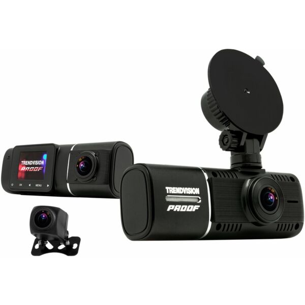 Купить Видеорегистратор TrendVision Proof PRO 3CH черный 2Mpix 1080x1920 1080p 160гр. GPS AC5701A [TVP3CHG] в компании Зеон