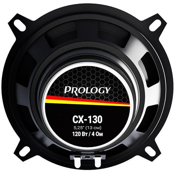 Купить Колонки автомобильные Prology CX-130 120Вт 88дБ 4Ом 13см (5дюйм) 2 шт коаксиальные двухполосные [PRCX130] в компании Зеон