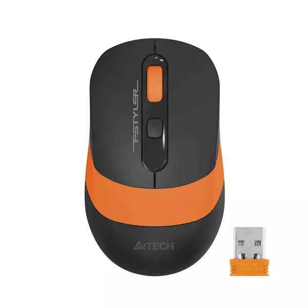 Купить Мышь A4-Tech Fstyler FG10 Orange черный/оранжевый оптическая 2000dpi беспров. USB 4but, изображение 8 в компании Зеон