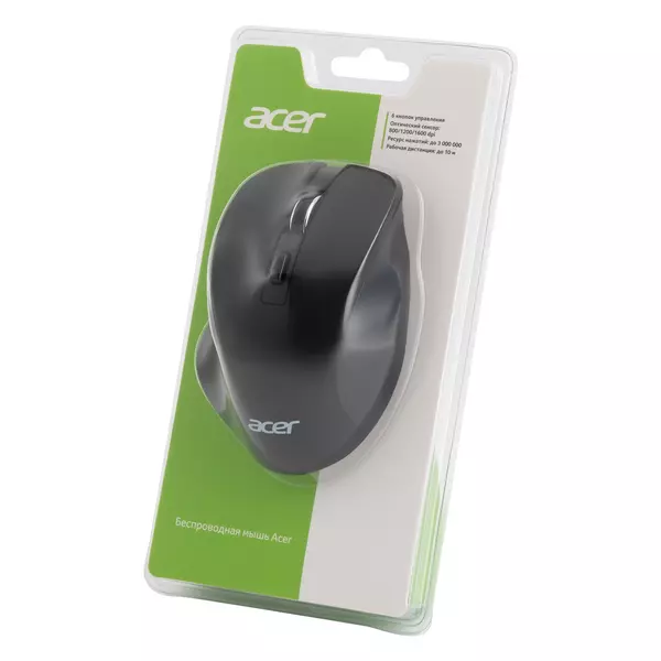 Купить Мышь Acer OMR140 черный оптическая 1600dpi беспров. USB 6but [ZL.MCEEE.00G], изображение 8 в компании Зеон