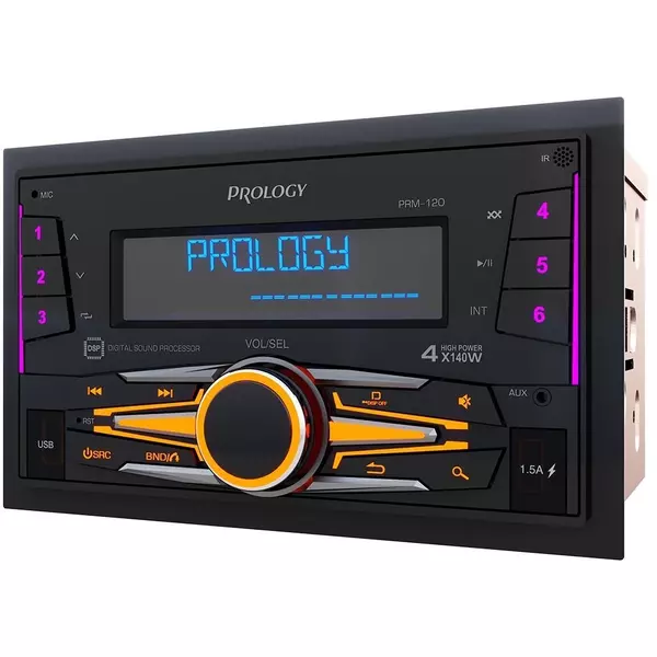 Купить Автомагнитола Prology PRM-120 2DIN 4x140Вт v4.2 AUX DSP 3 ПДУ [PRPRM120], изображение 4 в компании Зеон