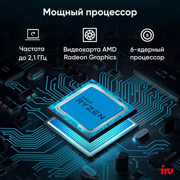 Купить Моноблок iRU 23AM Ryzen 5 5675U (2.1) 8Gb SSD256Gb RGr CR Windows 11 Pro GbitEth WiFi BT 23.8" Full HD 1920x1080 90W Cam черный [2030224], изображение 27 в компании Зеон