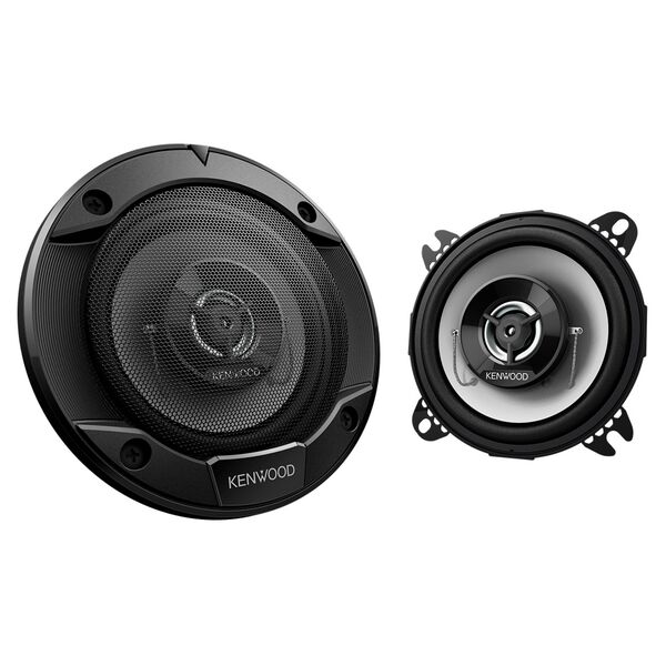 Купить Колонки автомобильные Kenwood KFC-S1066 220Вт 88дБ 4Ом 10см (4дюйм) 2 шт коаксиальные двухполосные в компании Зеон