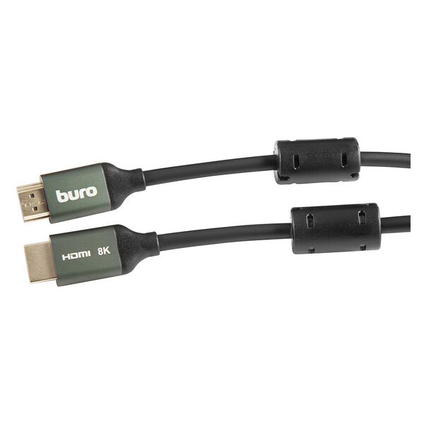 Купить Кабель аудио-видео BURO HDMI (m)/HDMI (m) 1м. феррит.кольца позолоч.конт. черный [BHP-HDMI-2.1-1G] в компании Зеон