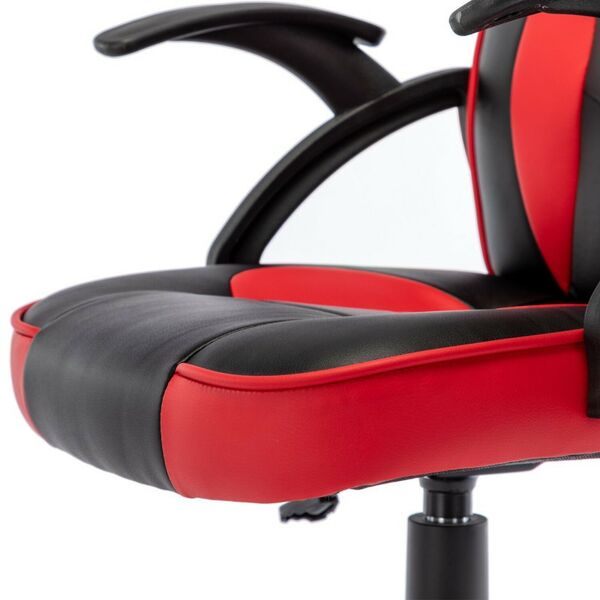 Стулья и кресла: Кресло компьютерное Brabix Shark GM-203 экокожа, черное/красное [532512] фотографии