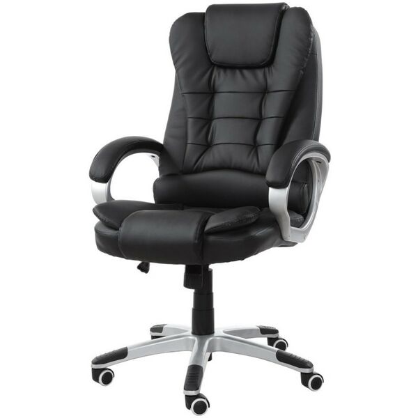 Стулья и кресла: Кресло офисное Brabix Comfort MS-003 6 массажных модулей, экокожа, черное [532521] фотографии