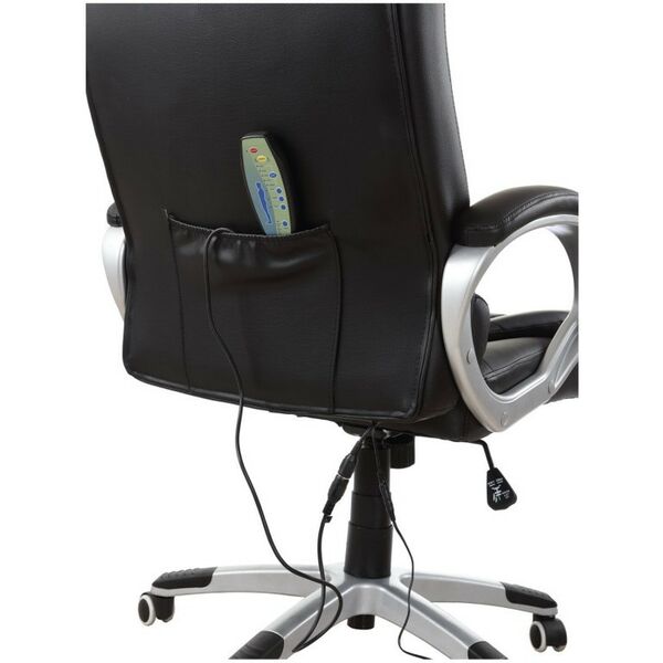 Стулья и кресла: Кресло офисное Brabix Comfort MS-003 6 массажных модулей, экокожа, черное [532521] фотографии