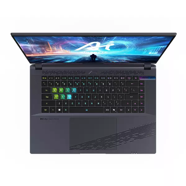 Купить Ноутбук GigaByte Aorus 16X Core i7 13650HX 32Gb SSD1Tb NVIDIA GeForce RTX4070 8Gb 16" IPS QHD+ (2560x1600) Free DOS grey WiFi BT Cam [9SG-43KZC64SD], изображение 10 в компании Зеон