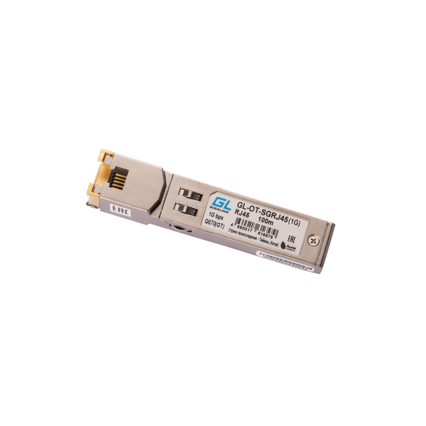 Купить Модуль Gigalink GL-OT-SGRJ45(1G) SFP, 1000 Мбит/с, UTP, RJ45 (до 100м) в компании Зеон