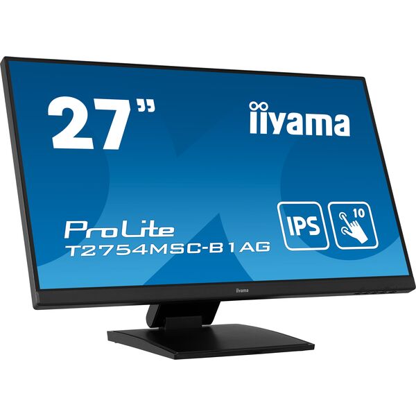 Купить Монитор Iiyama Touch T2754MSC-B1AG 27" IPS LED 16:9 HDMI M/M HAS 300cd 178гр/178гр 1920x1080 60Hz VGA FHD USB Touch 6.6кг черный, изображение 3 в компании Зеон