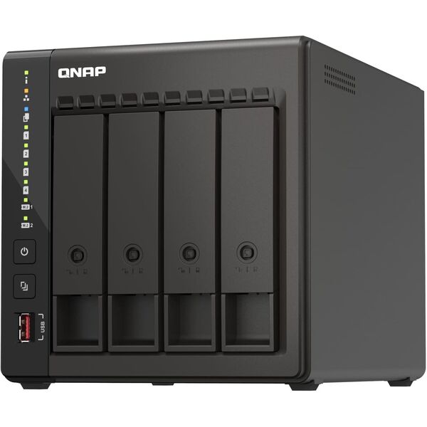 Купить Сетевое хранилище NAS QNAP TS-453E-8G 4-bay настольный Celeron J6412, изображение 2 в компании Зеон