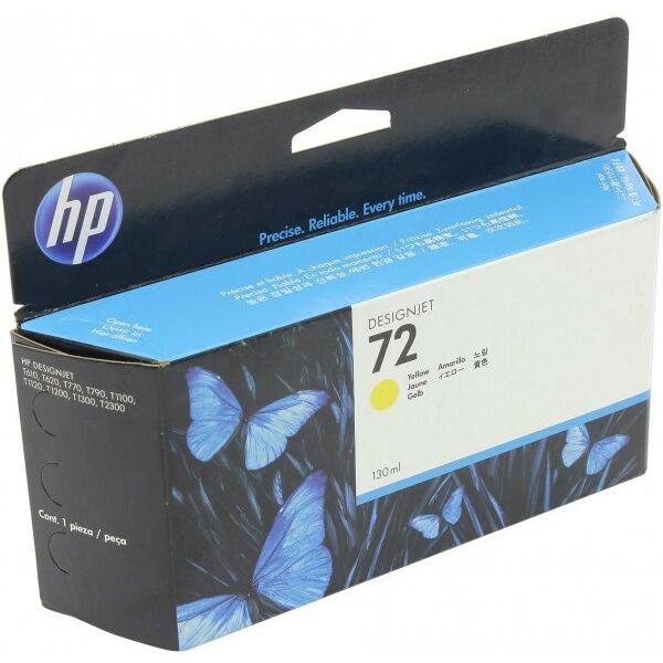 Для HP (оригинал): Картридж HP C9373A Yellow №72, для HP Designjet T1100 фотографии