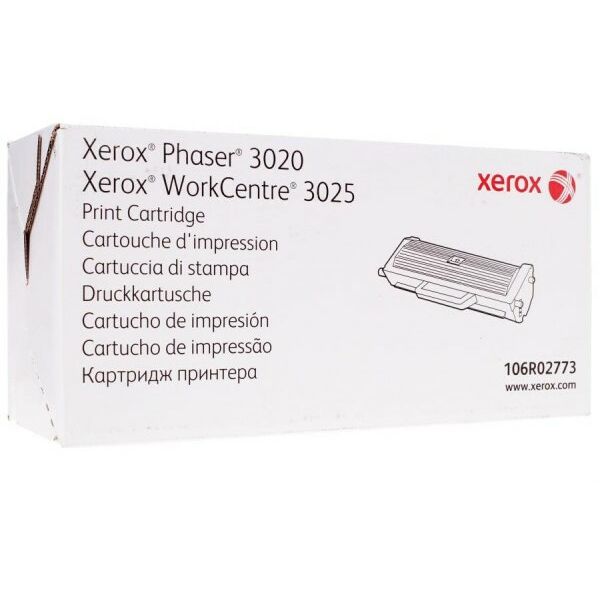 Для Xerox (оригинал): Тонер-картридж XEROX 106R02773 для XEROX Phaser 3020/WC 3025 оригинальный 1.5K фотографии