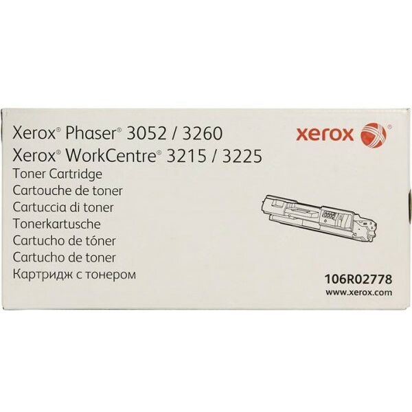 Купить Тонер-картридж XEROX 106R02778 для Phaser 3052/3260, WorkCentre 3215/3225 в компании Зеон