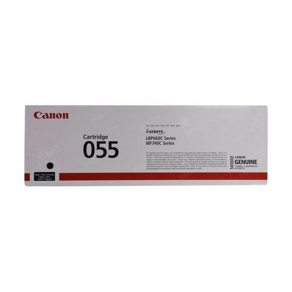 Для Canon (оригинал): Картридж Canon 055 Black для  LBP-660C/MF740C серии фотографии