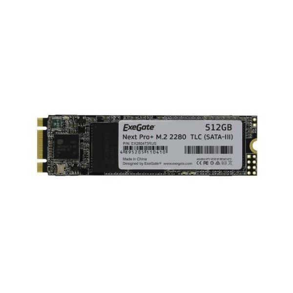 SSD-накопители: Модуль памяти Exegate 512 Gb Next Pro+ M.2 2280 B&M 6Gb/s 3D TLC OEM [EX280473RUS] фотографии