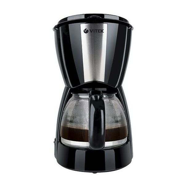 Кофеварки: Кофеварка Vitek VT-1503 BK капельного типа, для молотого кофе, объём кофейника 1.2 л, противокапельная система фотографии