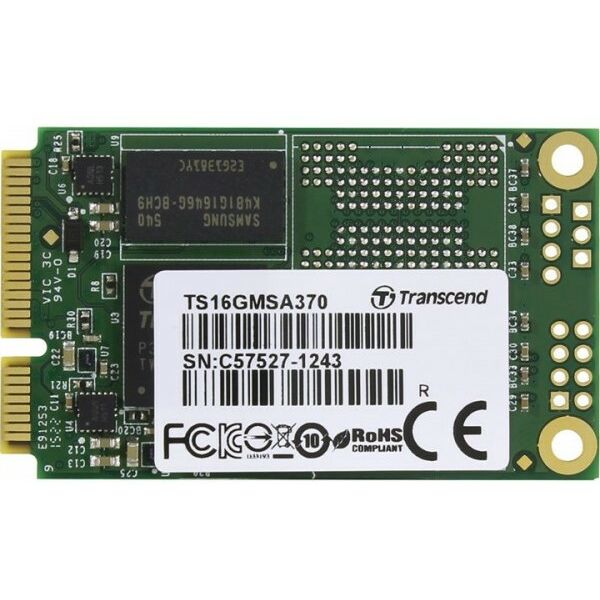 Купить SSD-накопитель Transcend 16Gb mSATA MLC 570/470 MB/s [TS16GMSA370] в компании Зеон