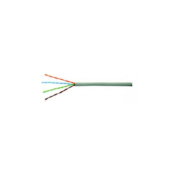 Кабель и разъемы: Кабель Netlan EC-UU004-5E-PVC-GY UTP 4 пары, Кат.5e, внутренний, PVC, 24 AWG, одножильный, 100МГц, 305м фотографии