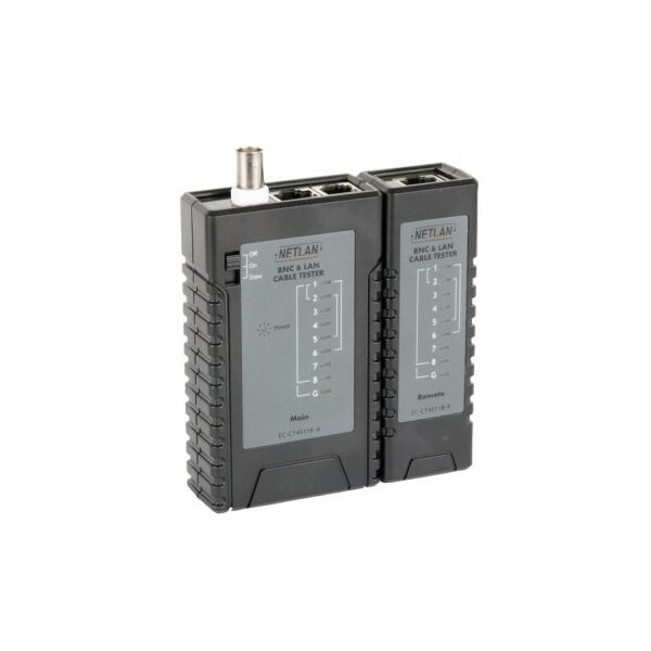 Монтажное оборудование: Тестер кабельный Netlan EC-CT4511B UTP/STP, RJ45, RJ12, RJ11, BNC фотографии