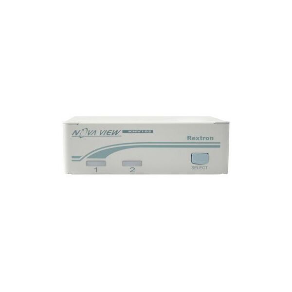 KVM-переключатели: KVM-переключатель REXTRON KNV102 KVM 1 консоль, 2 порта D-Sub(15-pin), 4 порта PS/2, миниатюрный, работает без БП, кабели CBMxxxT - опционально фотографии