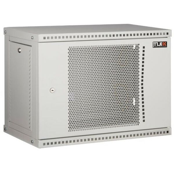 Шкафы и стойки: Настенный разборный шкаф TLK TWI-096045-R-P-GY 19", 9U, перфорированная дверь, Ш600хВ436хГ450мм, 1 пара монтажных направляющих, серый фотографии