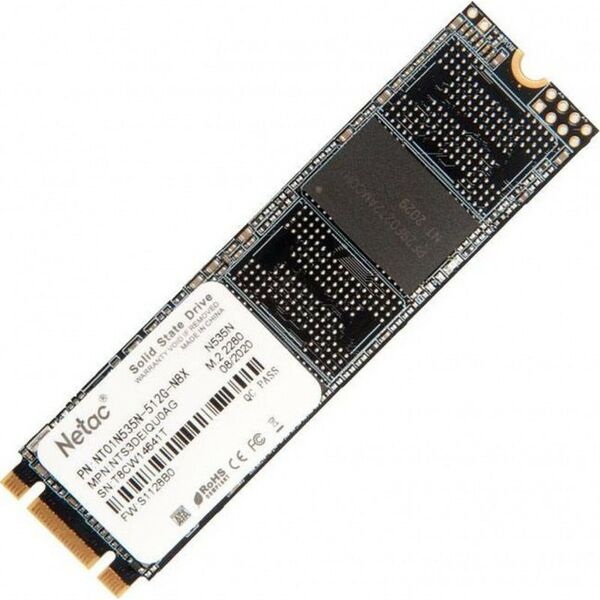 SSD-накопители: SSD-накопитель Netac 512 Gb N535N M.2 2280 B&M 6Gb/s [NT01N535N-512G-N8X] фотографии