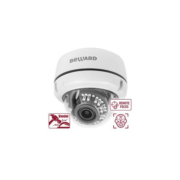 IP-камеры: IP камера Beward B2530DVZ 2 Мп, 1/2.8" КМОП SONY Starvis, 0.002 лк (день)/0.001 лк (ночь), моторизованный вариообъектив 2.7-13.5 мм, 12В/PoE, microSDHC (до 256 ГБ), IP66, от -45 до +50°С, детекция лиц фотографии