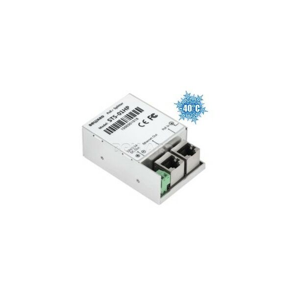 Купить PoE-сплиттер Beward STS-01HP IEEE 802.3 af/at (25 Вт), 1 порт, до 100 м, 12 В (DC), защита выхода питания от КЗ и перегрузки, защита от электростатики, грозозащита, от -40 до +75°C, промышленное исполнение в компании Зеон