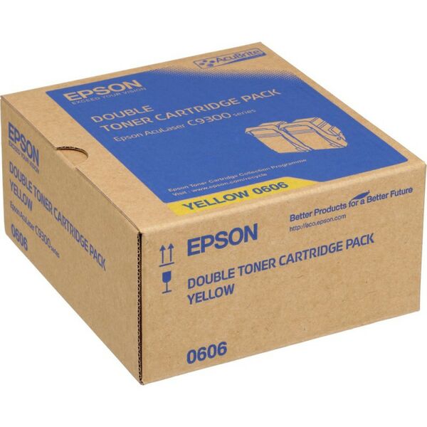 Для Epson (оригинал): Тонер-картридж Epson C13S050606 желтый для AcuLaser C9300 (2 штуки) фотографии
